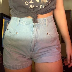SOSTANZA HIGH WAISTED JEAN SHORTS